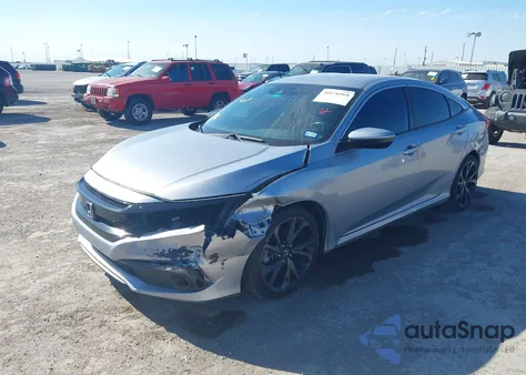 2020 Honda Civic Sport from USA, damaged, VIN 19XFC2F89LE014257